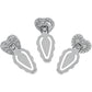 Brighton silver-plated heart-shaped bookmarks with scroll, dotted, and filigree engraved designs on a white background