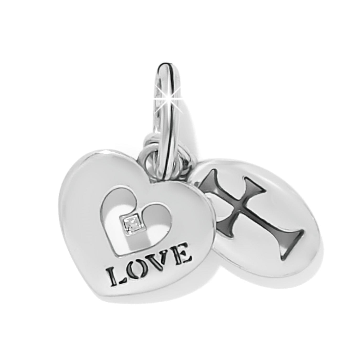 Hearts Of Faith Charm silver 1