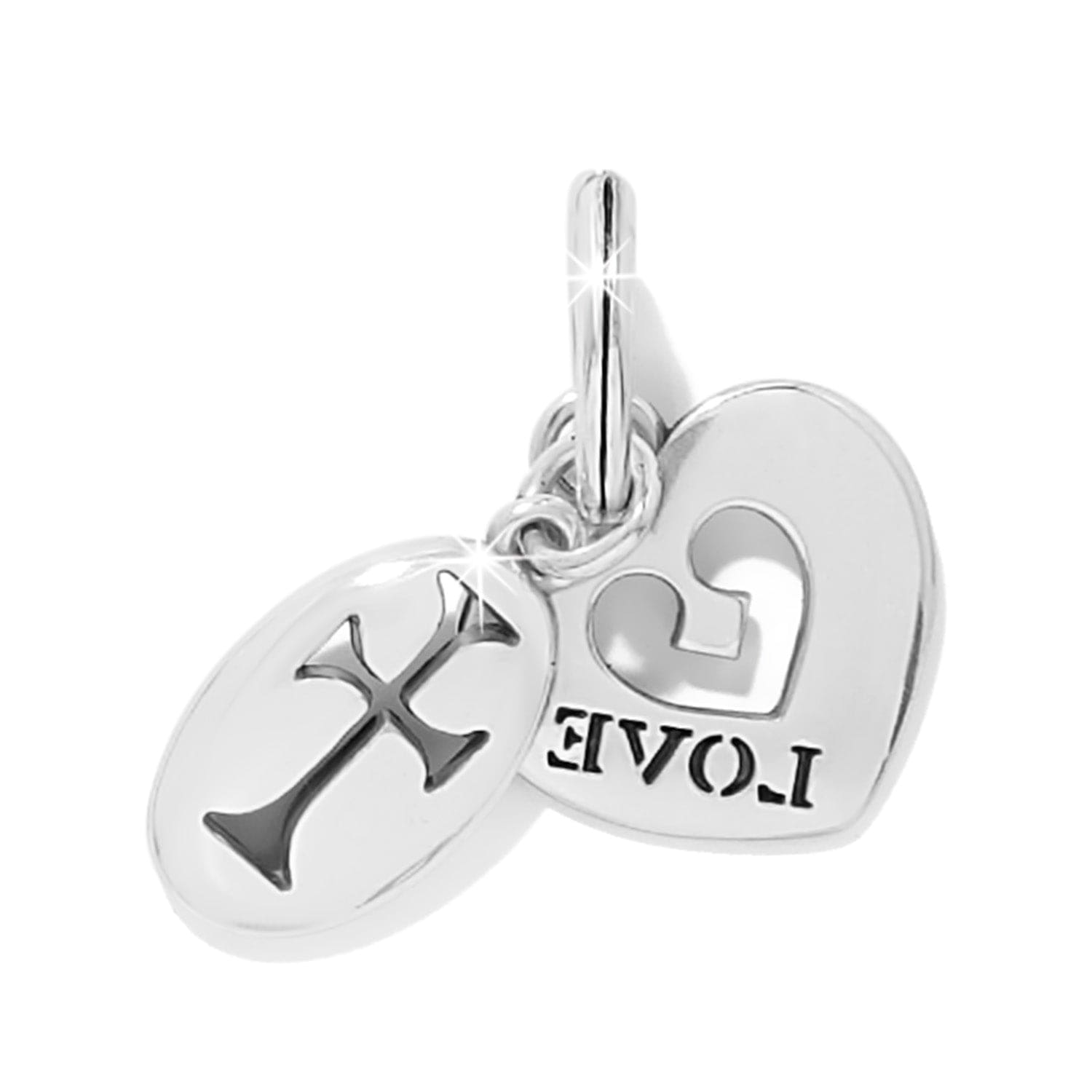 Hearts Of Faith Charm silver 2