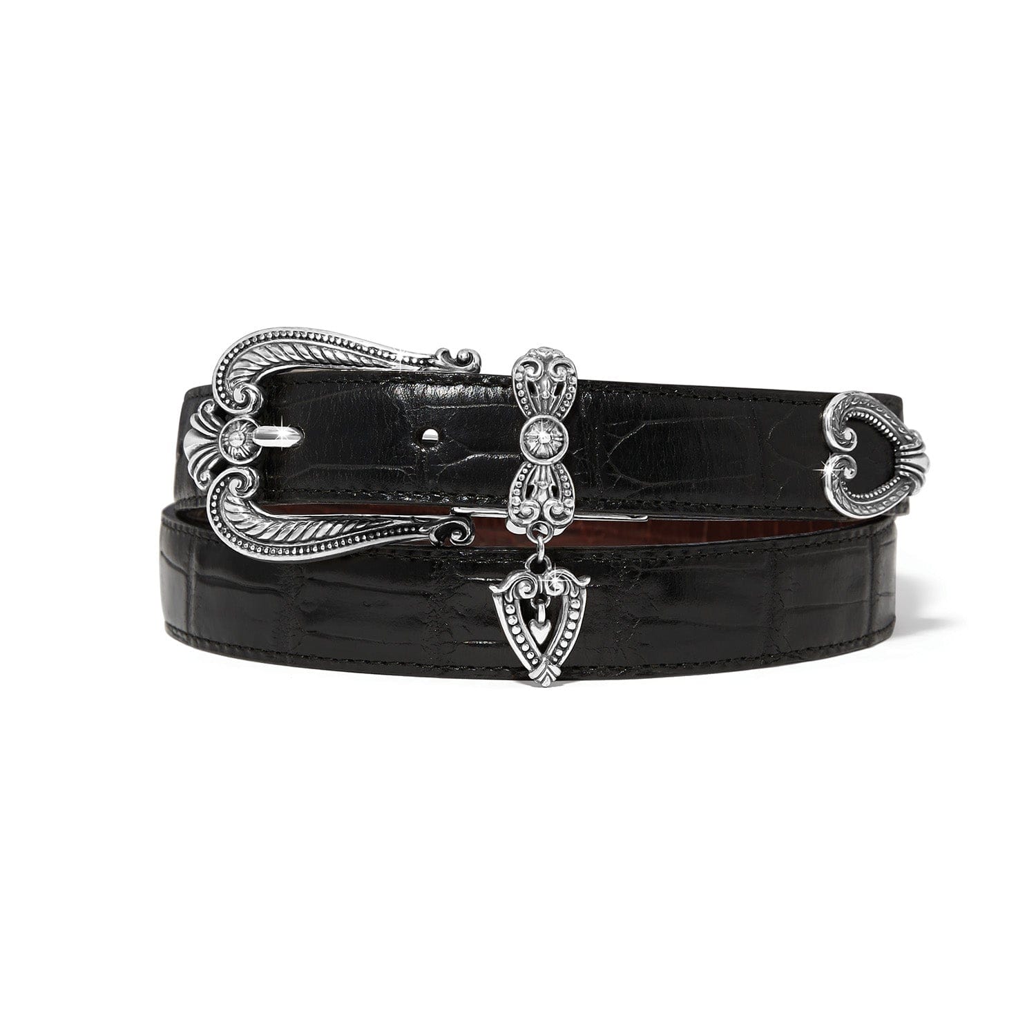 Hearts Reversible Belt black-chocolate 1