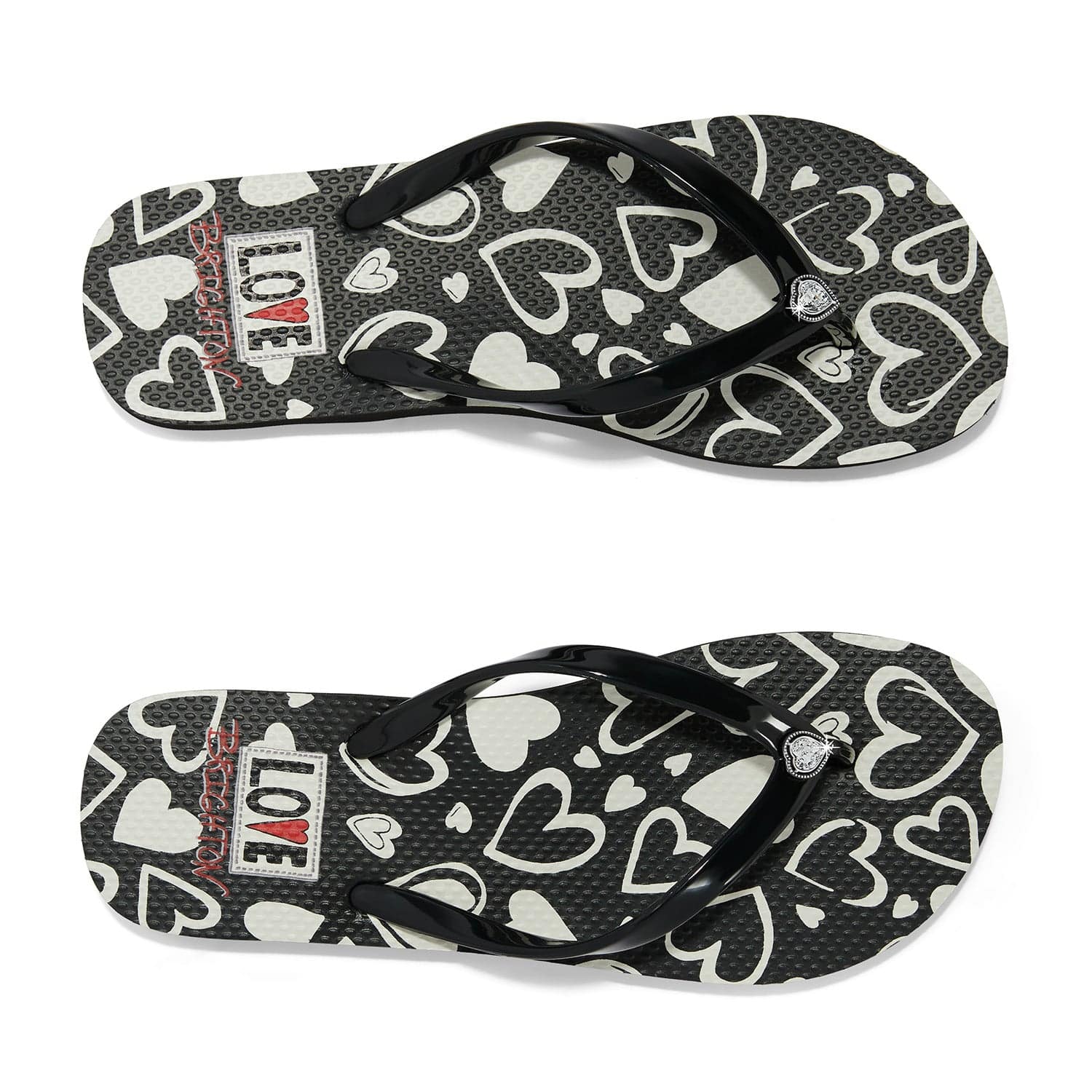 Heartz Flip Flops black 3
