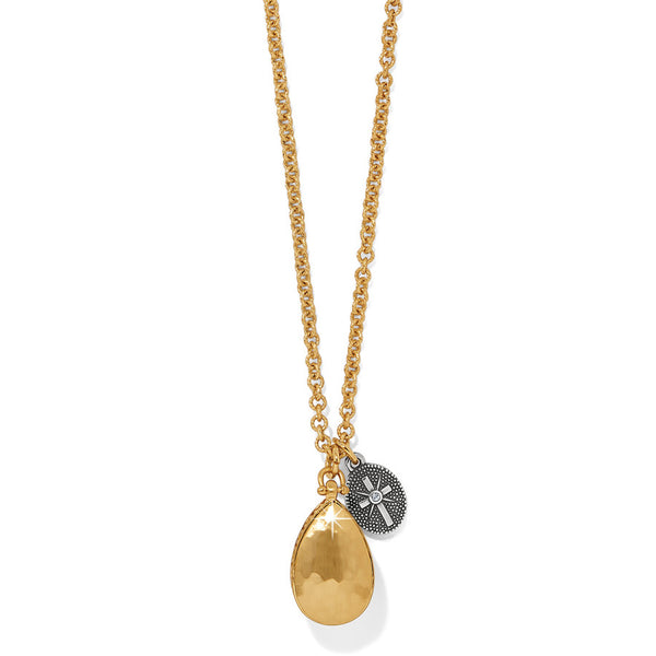 Waterproof Gold Heavenly Cross Necklace main image 1