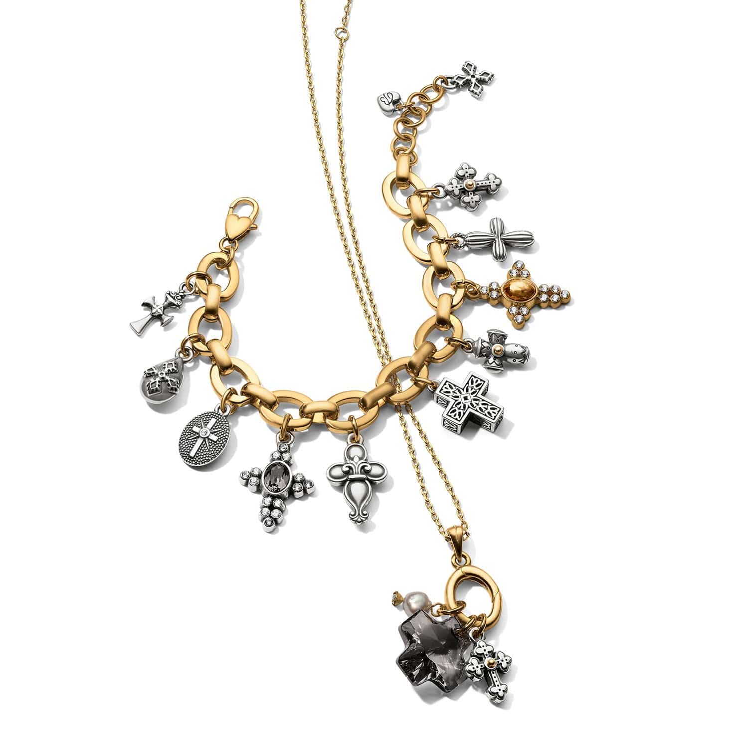 Heavenly Cross Short Necklace - Brighton