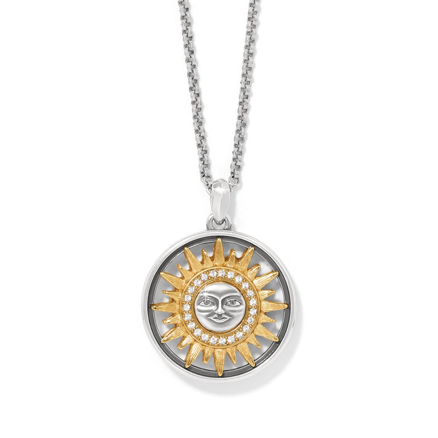 Helios Reversible Necklace silver-gold 1