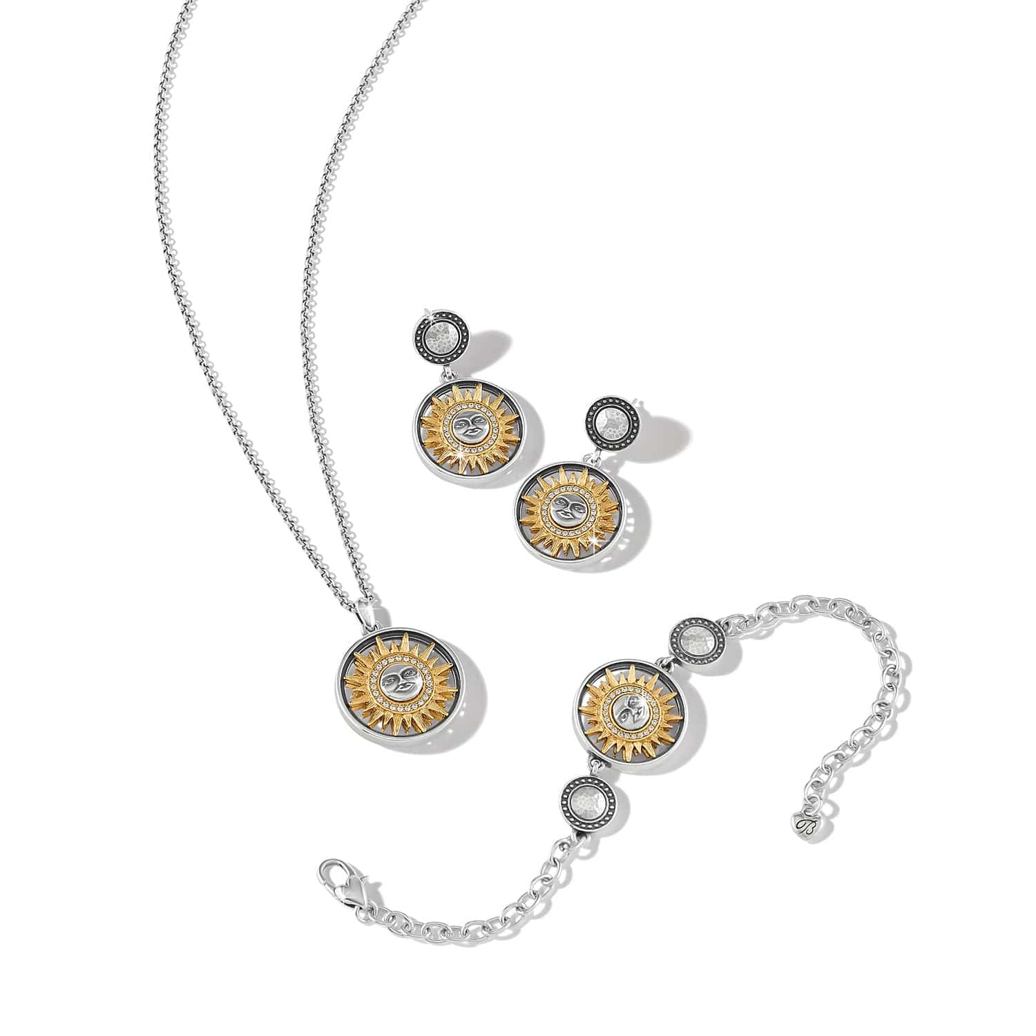 Helios Reversible Necklace silver-gold 4