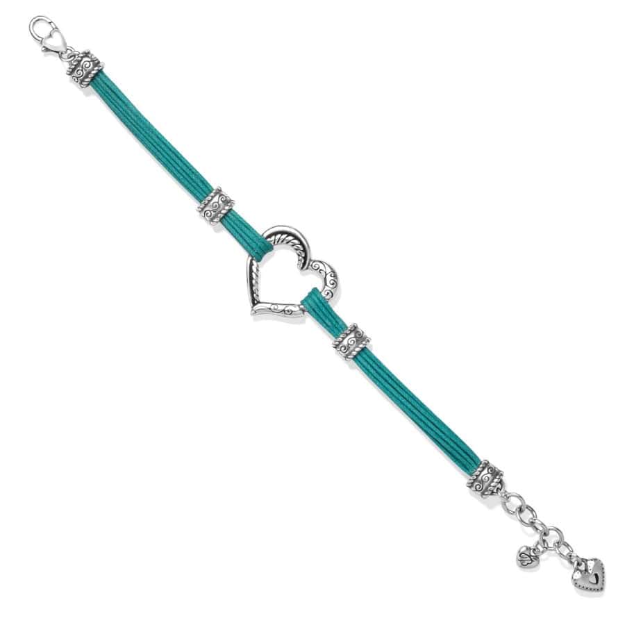 Heritage Heart Bracelet silver-teal 10