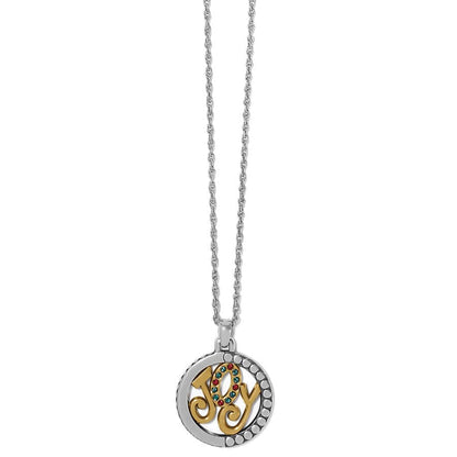 Close up of Holiday Joy French Wire Necklace in gold