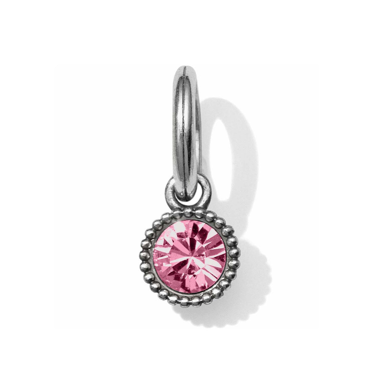 Hope Pink Ribbon Charm Card silver-pink 3