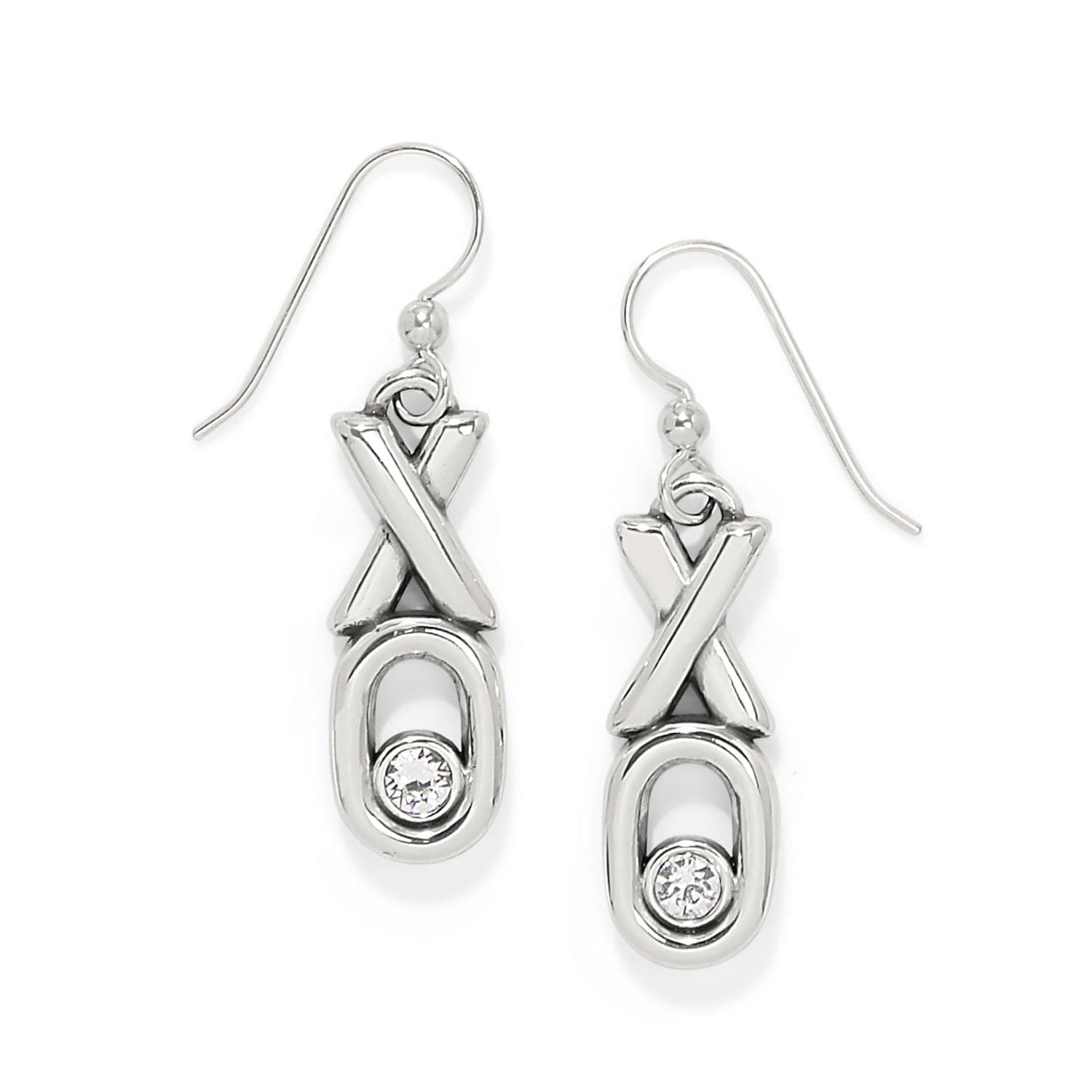 Hugs & Kisses French Wire Earrings silver 1