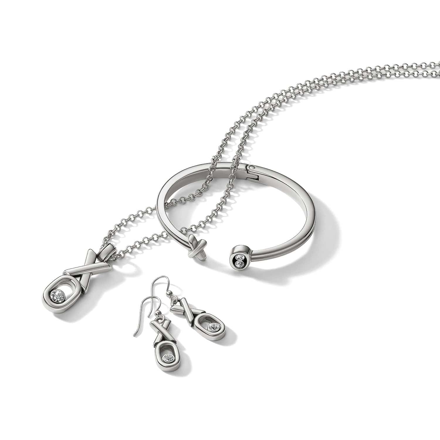 Hugs & Kisses French Wire Earrings silver 3