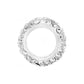 Brighton spacer bead charm with silver-plated finish and pavé crystal detailing around the band on a white background