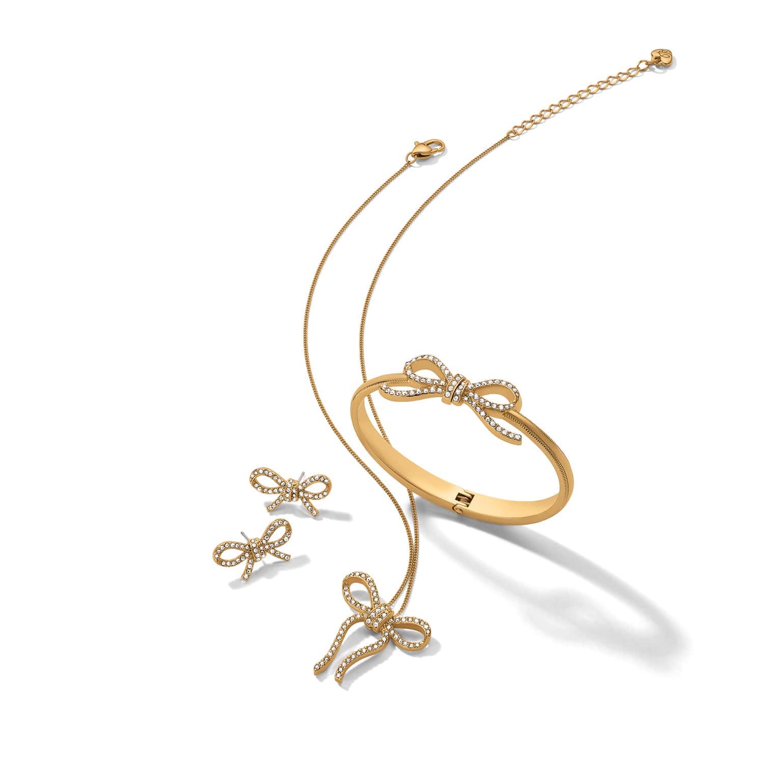 Illumina Bow Post Earrings gold 2