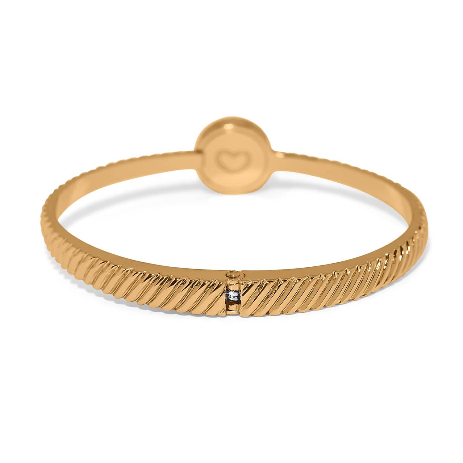 Illumina Celeste Dome Hinged Bangle gold 3