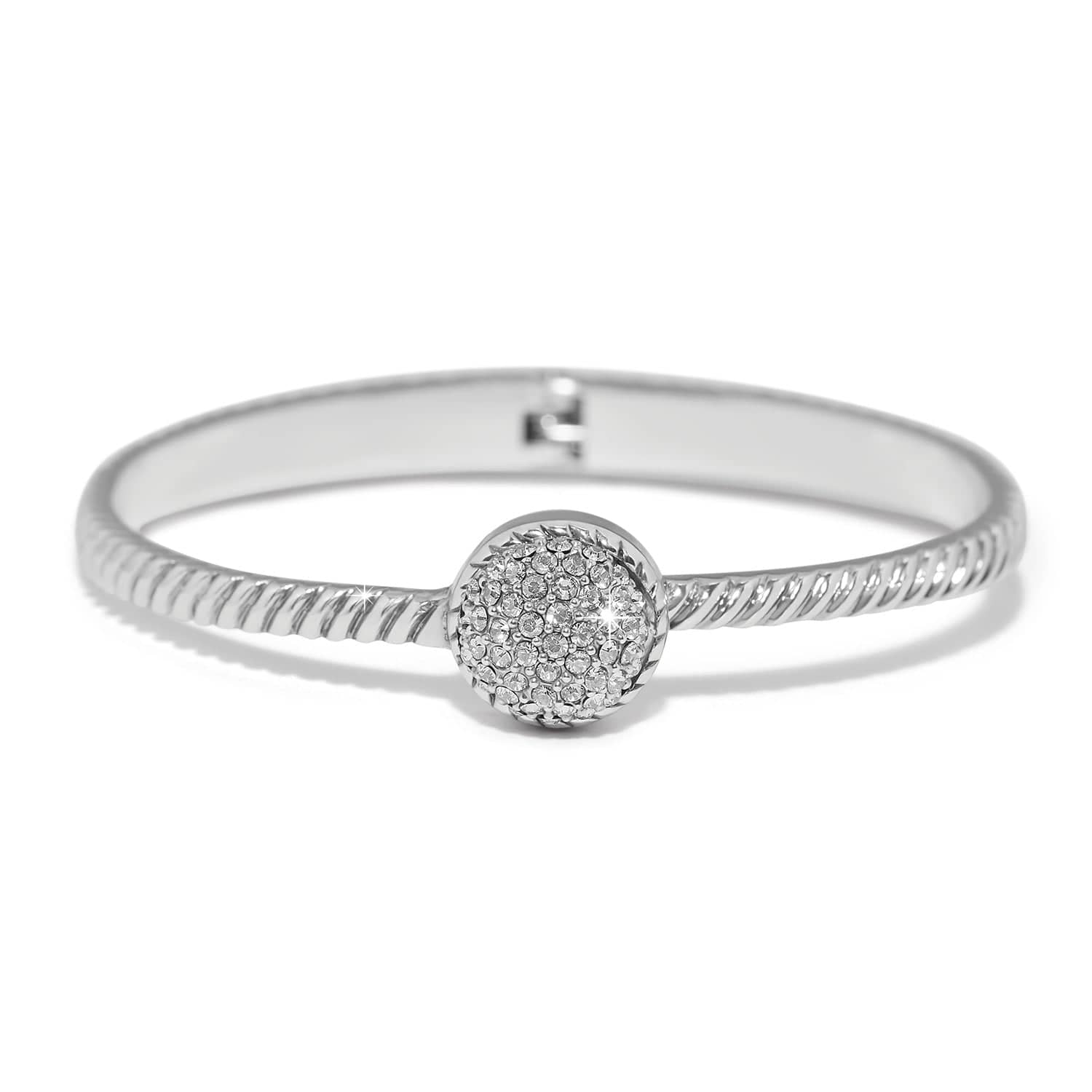Illumina Celeste Dome Hinged Bangle silver 4