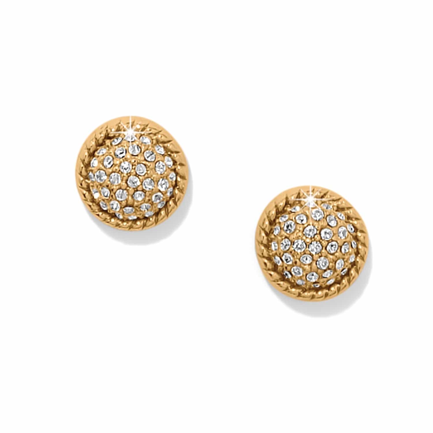 Illumina Celeste Dome Post Earrings gold 1