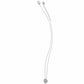 Brighton silver-plated pendant necklace with small crystal heart charm and adjustable chain on a white background