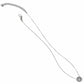 Brighton pendant necklace with silver-plated chain, adjustable clasp, and round crystal pavé pendant on a white background