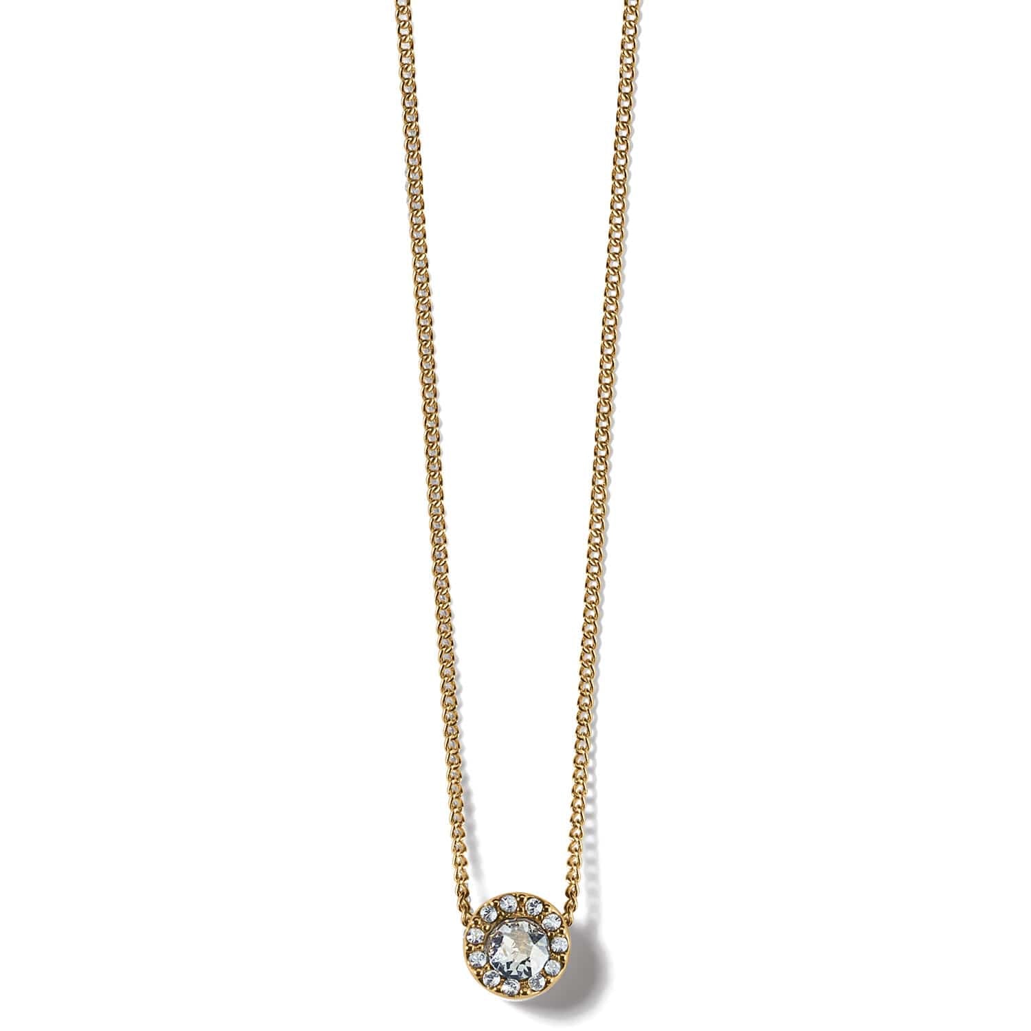 Illumina Solitaire Necklace gold 5