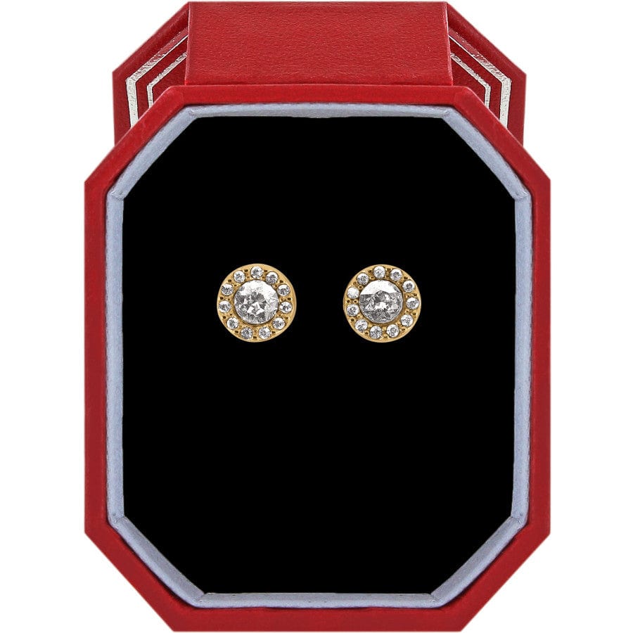 Illumina Solitaire Post Earrings Gift Box gold 1