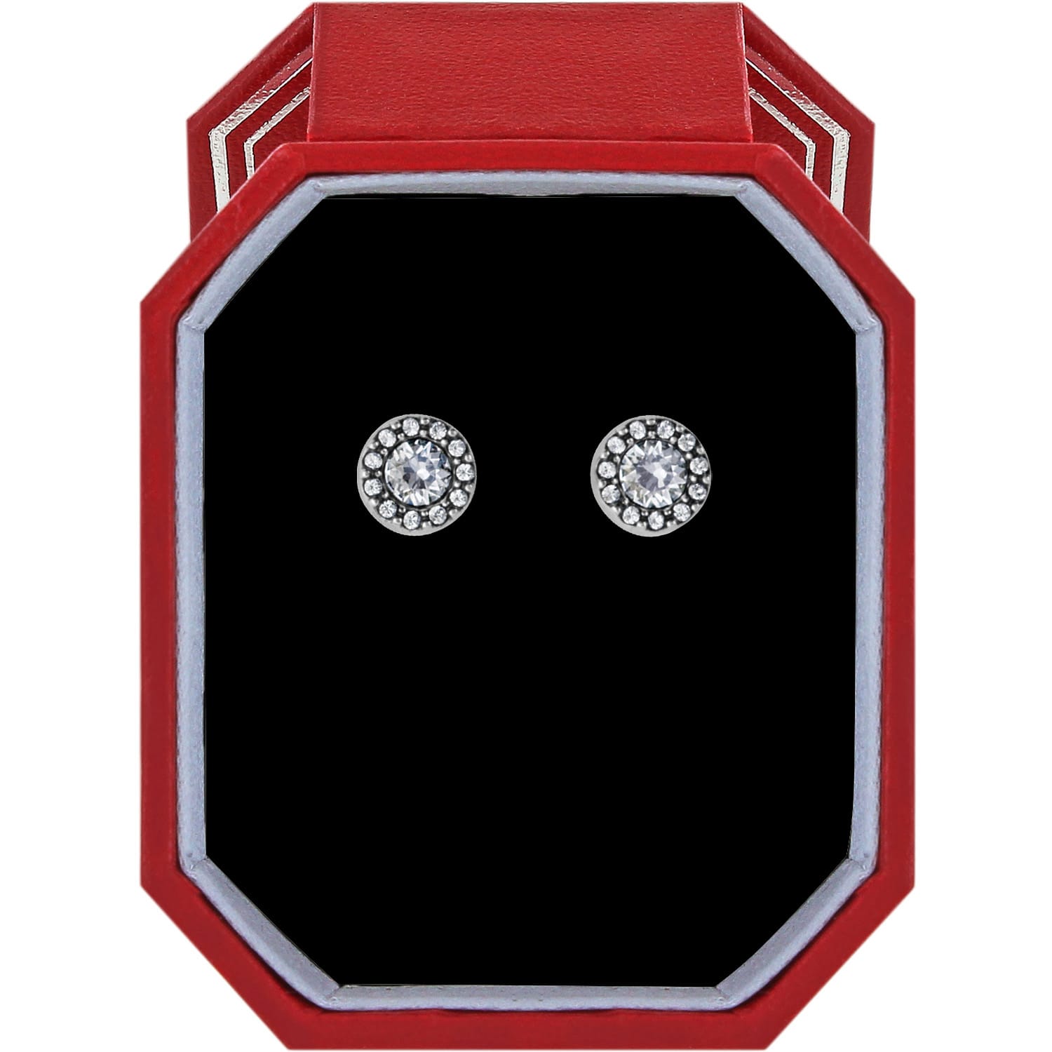 Illumina Solitaire Post Earrings Gift Box silver 1