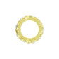 Brighton ring shown from above with gold-tone band, textured edges, and crystal accents on a white background