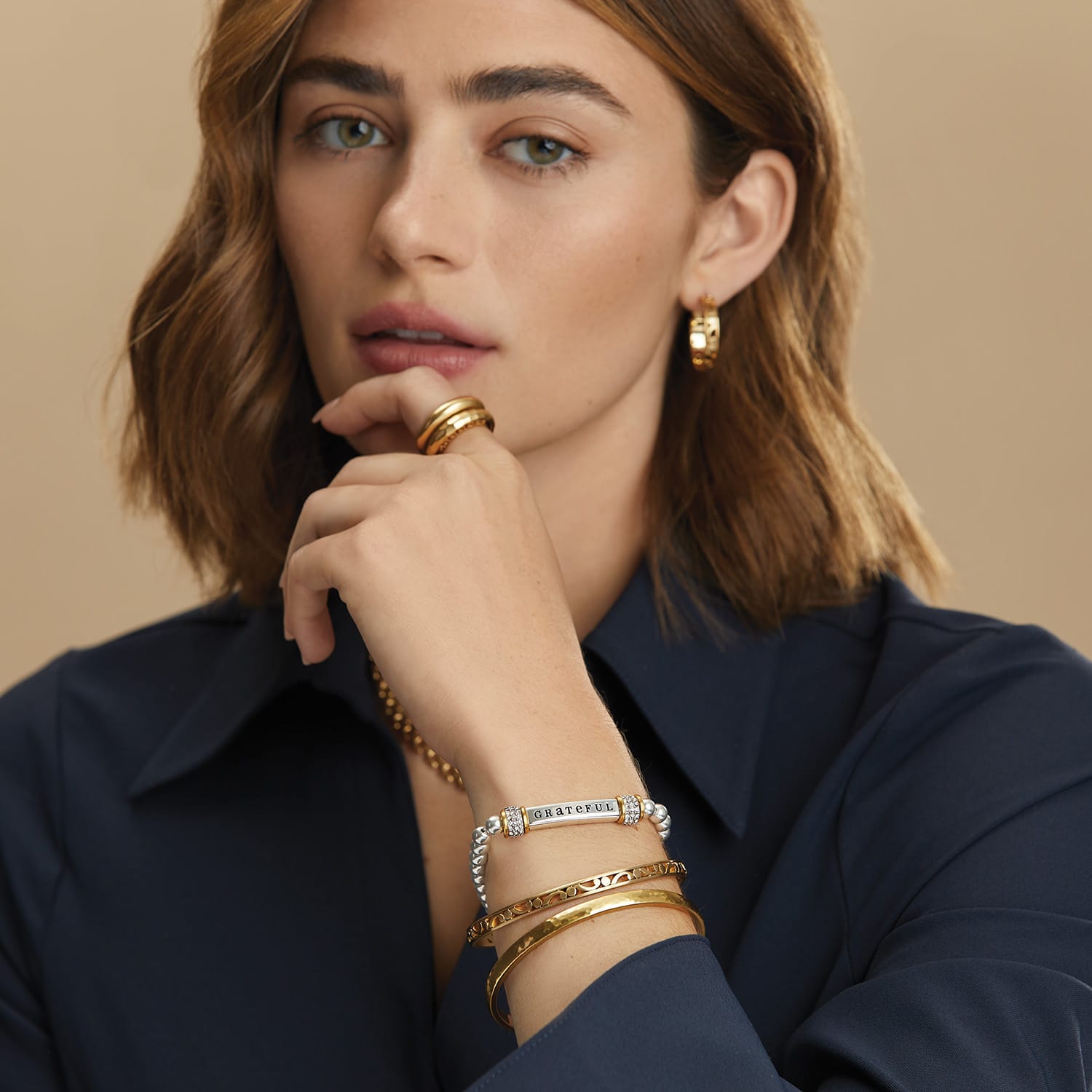 Inner Circle Double Ring gold 10