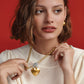 Inner Circle Two Tone Heart Toggle Necklace
