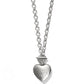 Inner Circle Two Tone Heart Toggle Necklace
