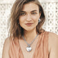 Inner Circle Two Tone Heart Toggle Necklace
