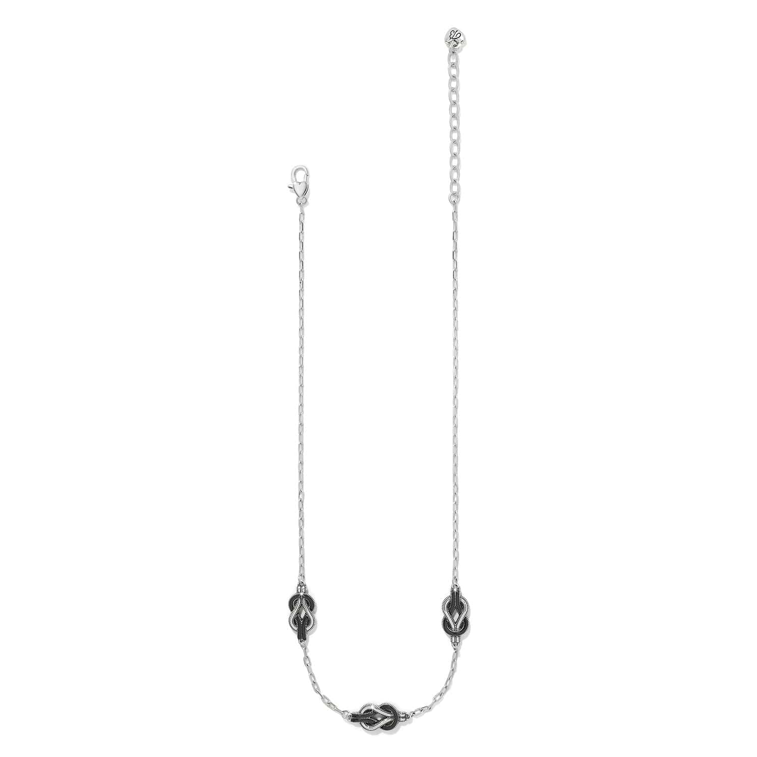 Interlok Harmony Black Trio Necklace silver-black 2