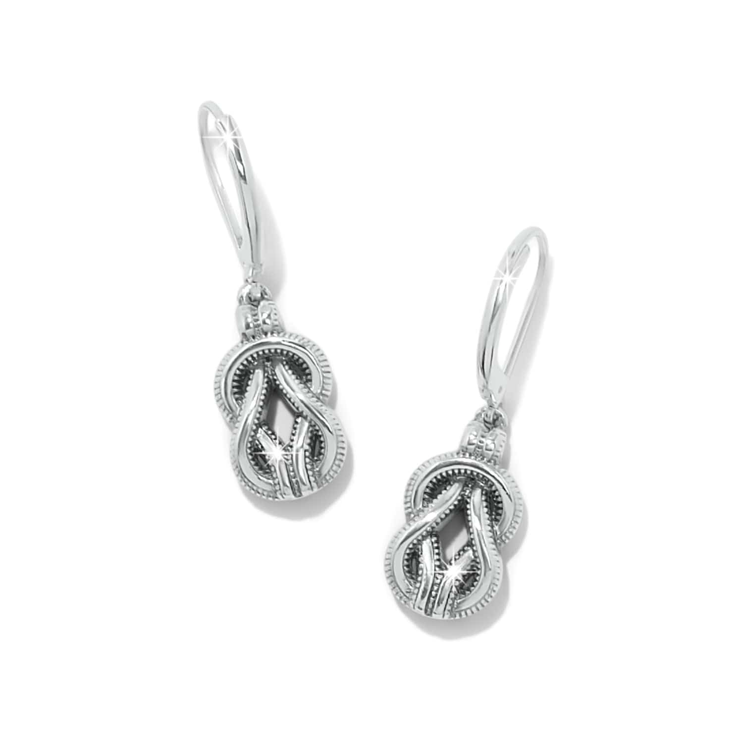 Interlok Harmony Two Tone Leverback Earrings silver-gold 2