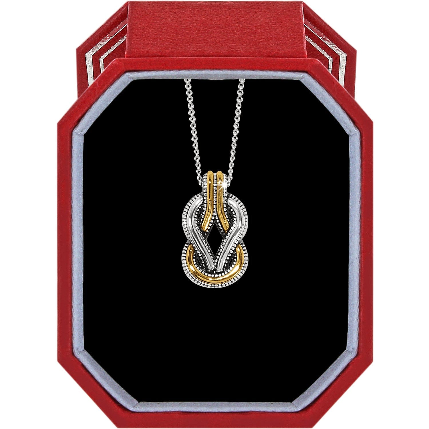 Interlok Harmony Two Tone Petite Necklace Gift Box silver-gold 1