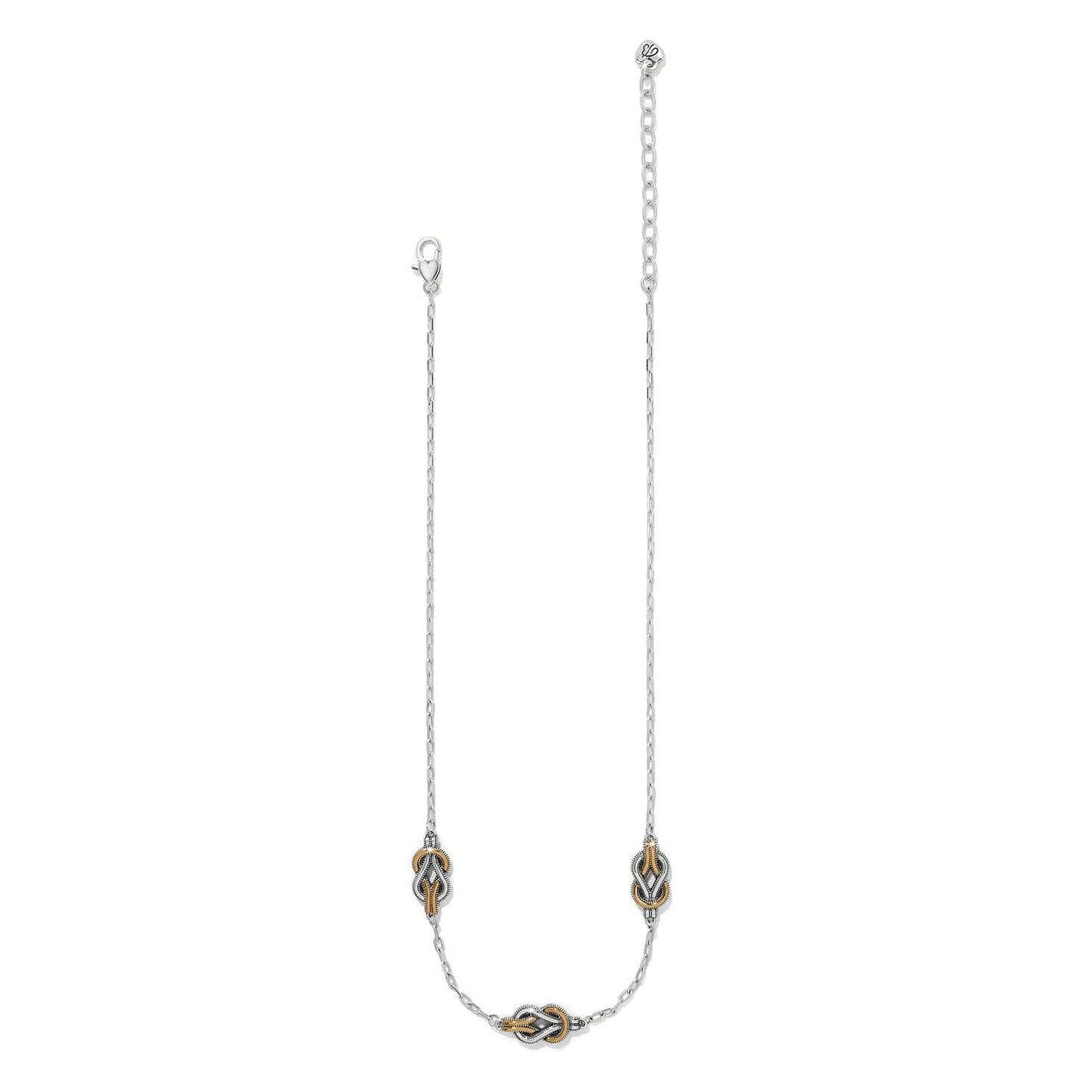 Interlok Harmony Two Tone Trio Necklace