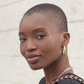 [Brighton] Interlok Noir Heirloom  Hoop Earrings