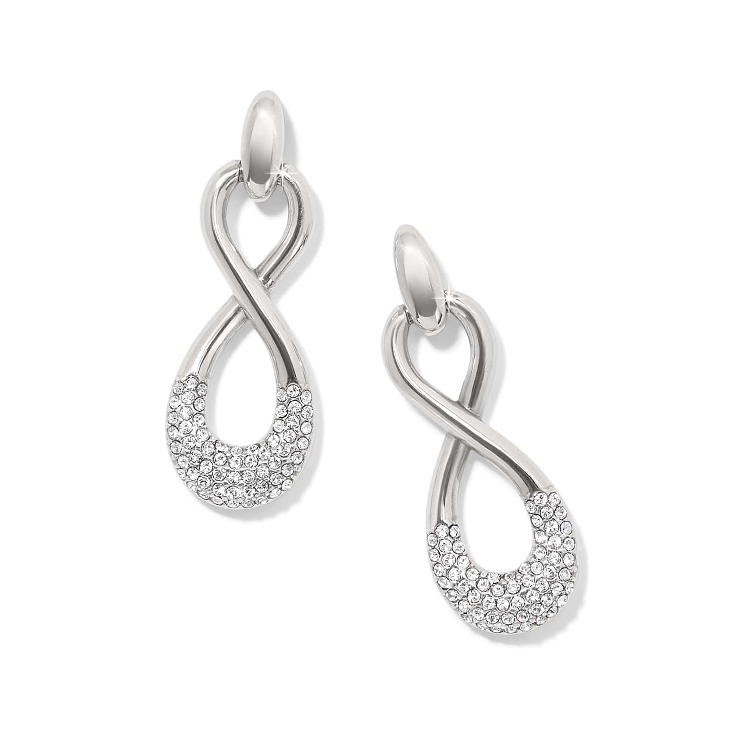 Interlok Luxe Post Drop Earrings silver 3