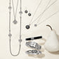 Brighton silver-plated jewelry collection styled with a white pear and Celtic knot motifs on a neutral background