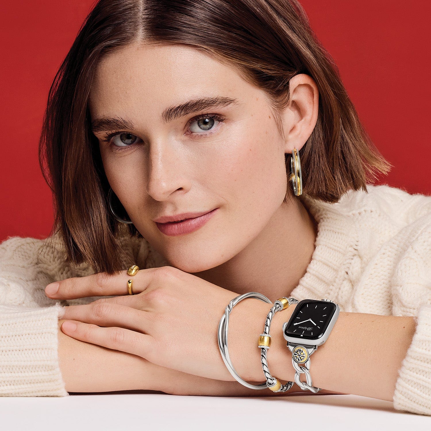 Interlok Noir Two Tone Watch Band - Brighton