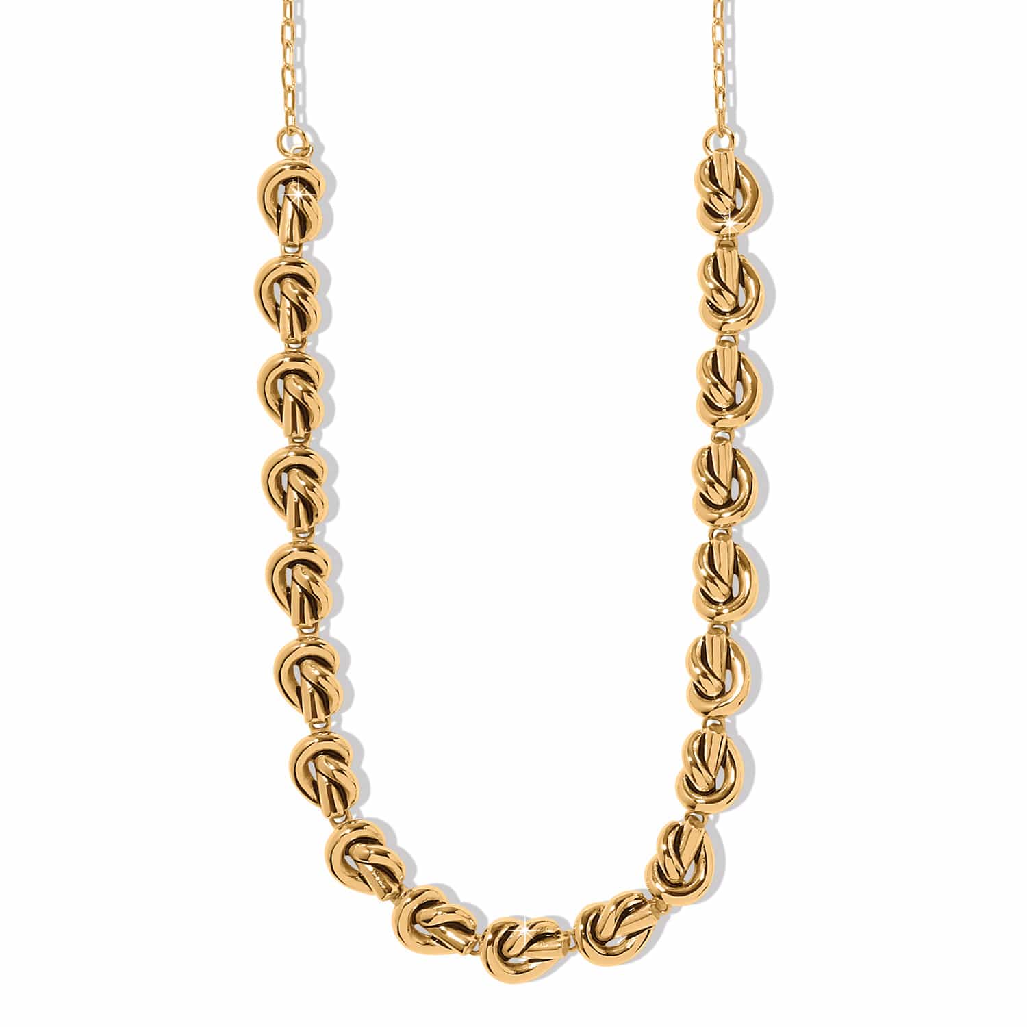 Interlok Single Knot Collar Necklace gold 1