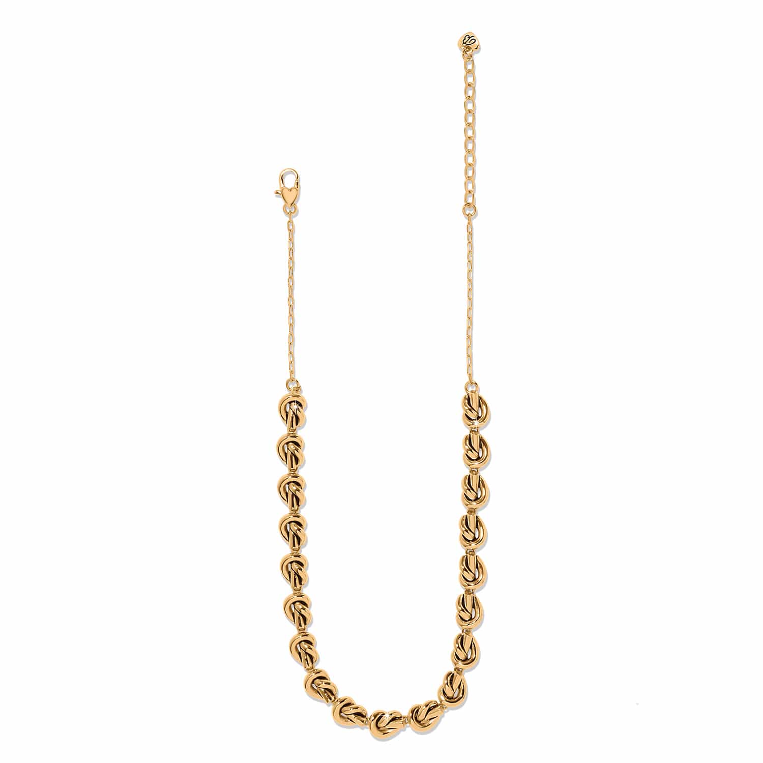 Interlok Single Knot Collar Necklace gold 2