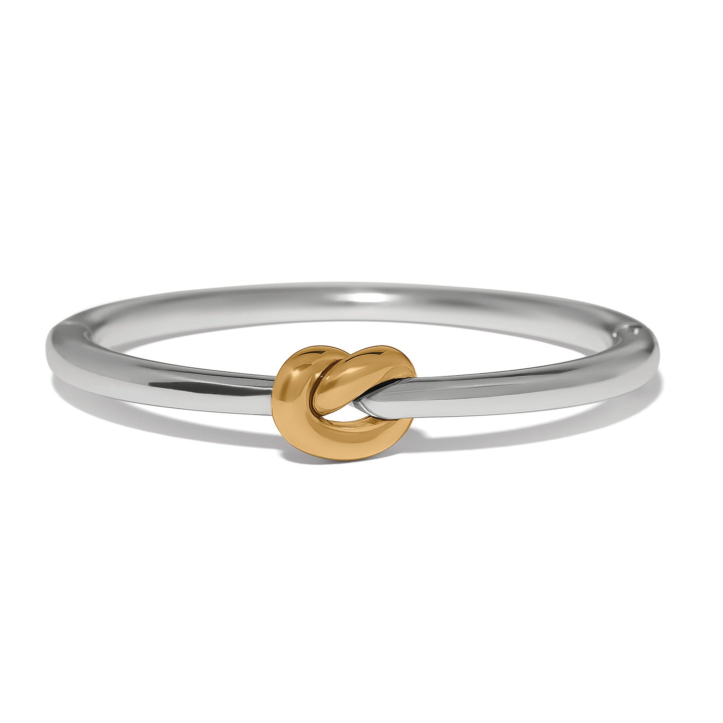 Interlok Single Knot Two Tone Hinged Bangle