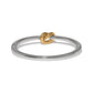 Interlok Single Knot Two Tone Hinged Bangle