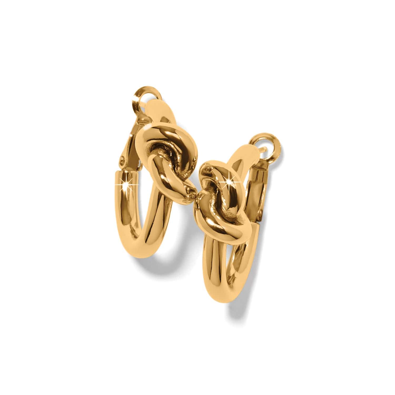 Interlok Single Knot Hoop Earrings gold 1