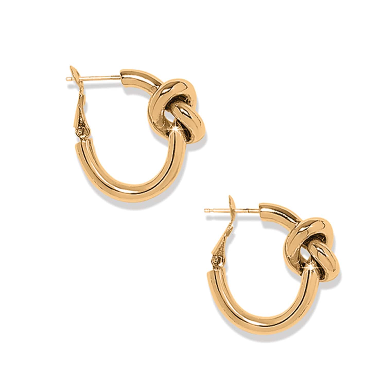 Interlok Single Knot Hoop Earrings - Brighton