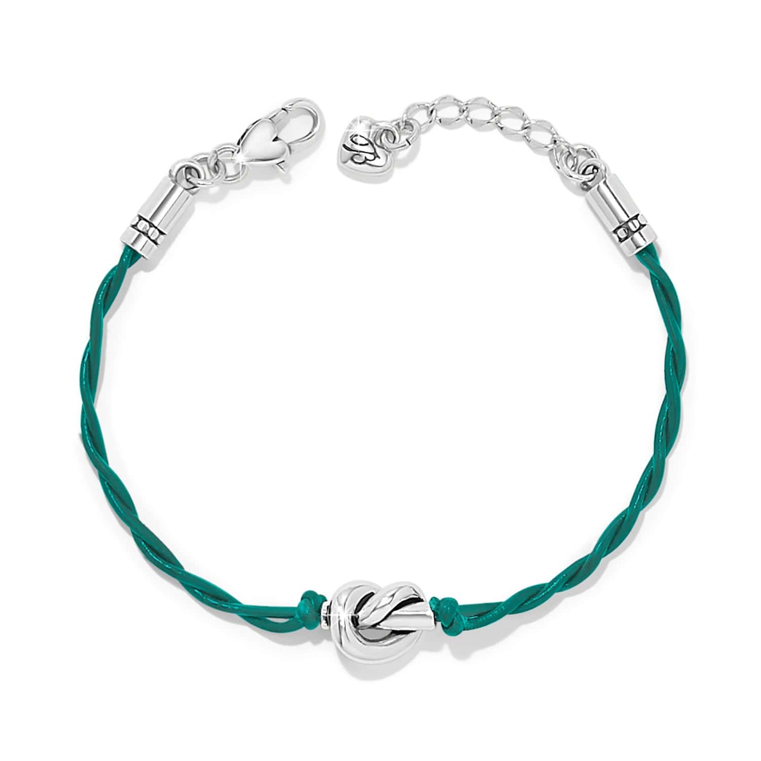 Interlok Single Knot Leather Bracelet green 1