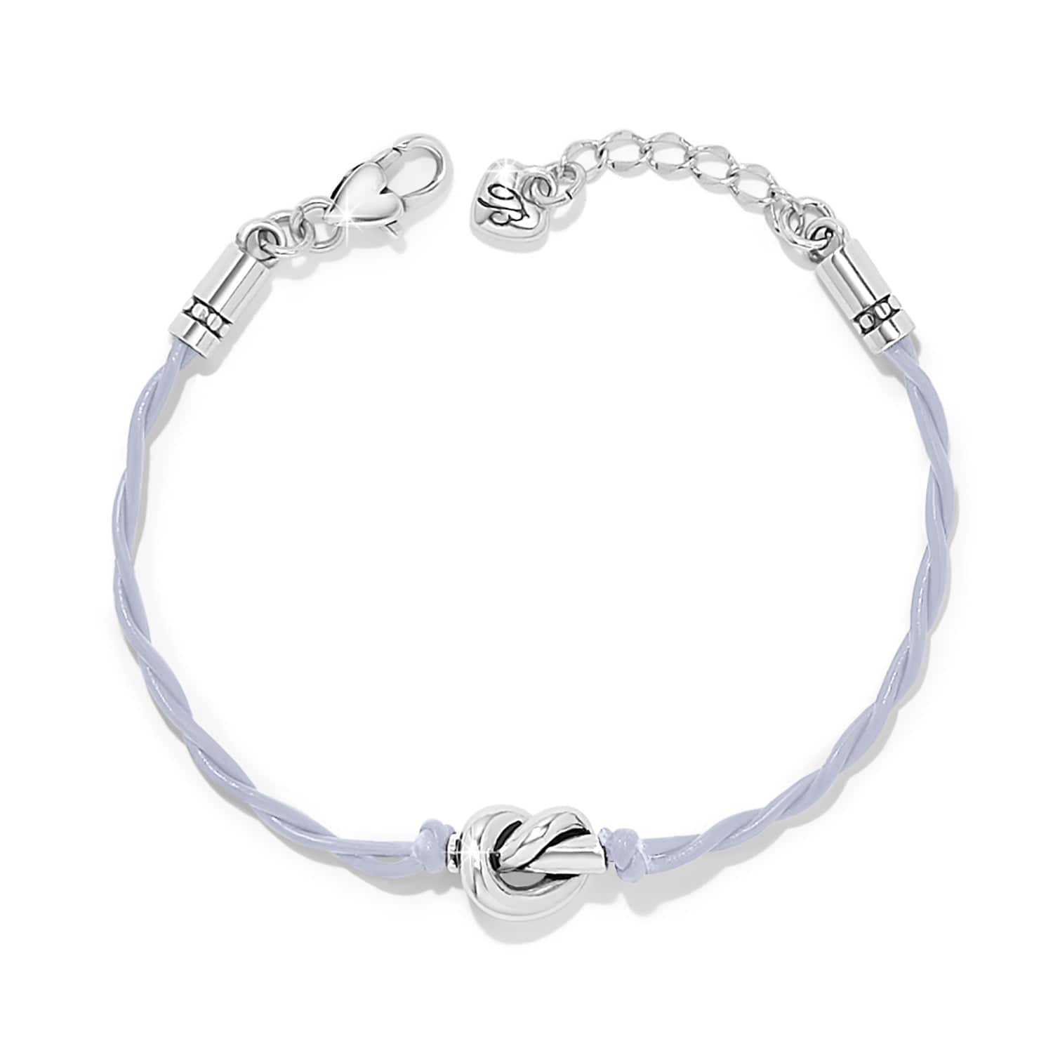 Interlok Single Knot Leather Bracelet lavender 17