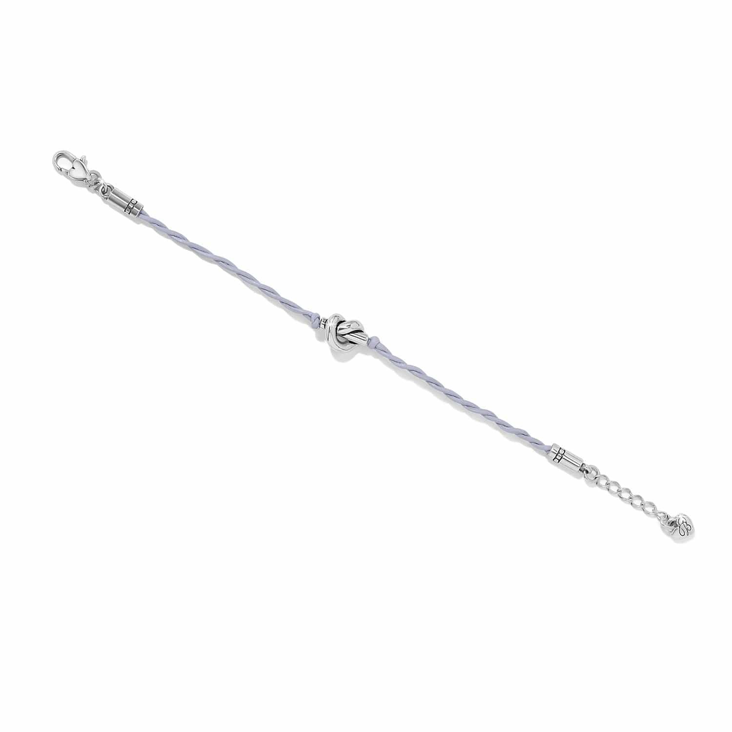 Interlok Single Knot Leather Bracelet lavender 18