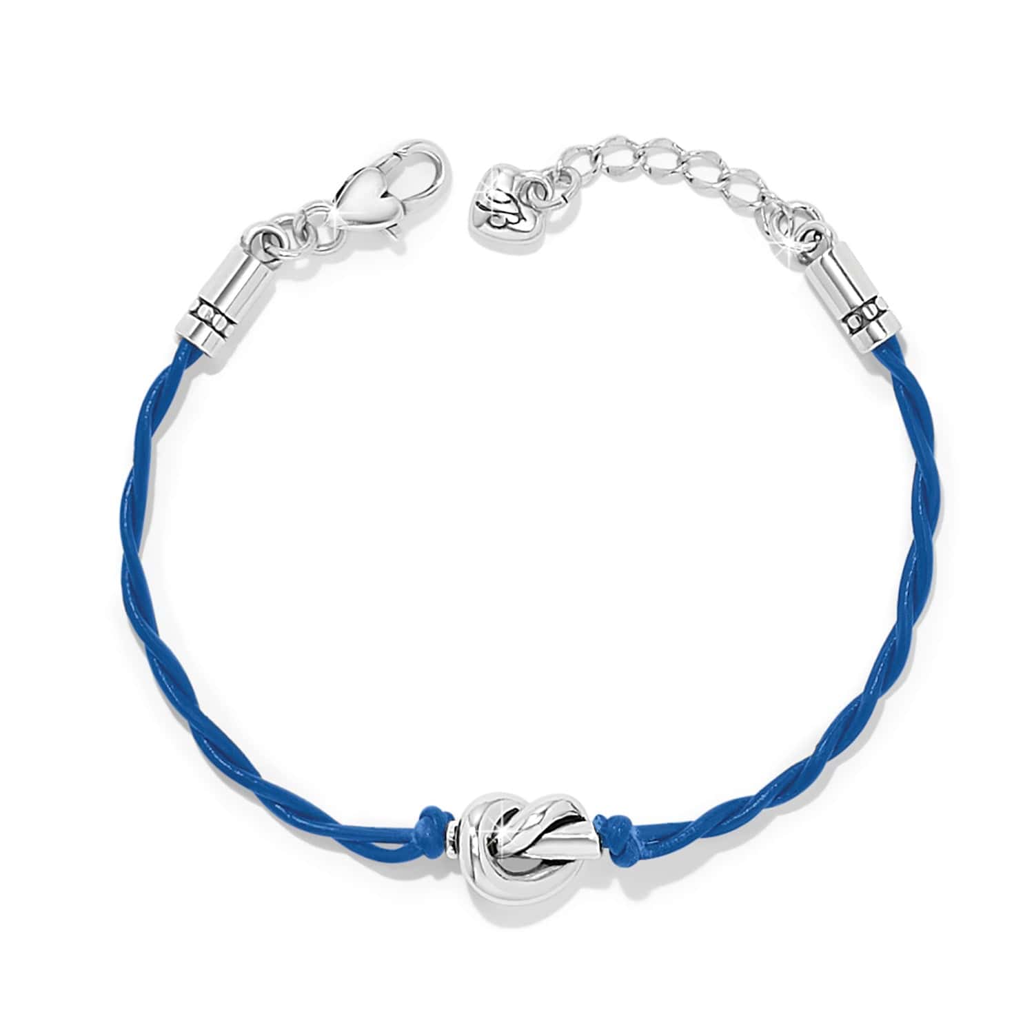Interlok Single Knot Leather Bracelet navy 10