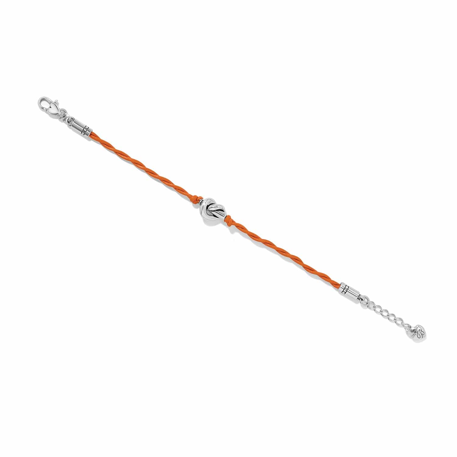 Interlok Single Knot Leather Bracelet orange 3