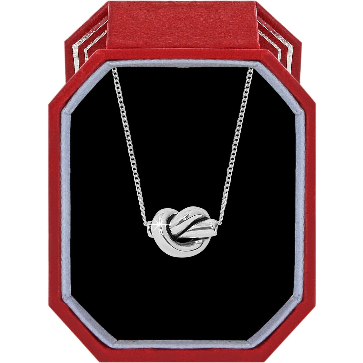Interlok Single Knot Mini Necklace Gift Box silver 1