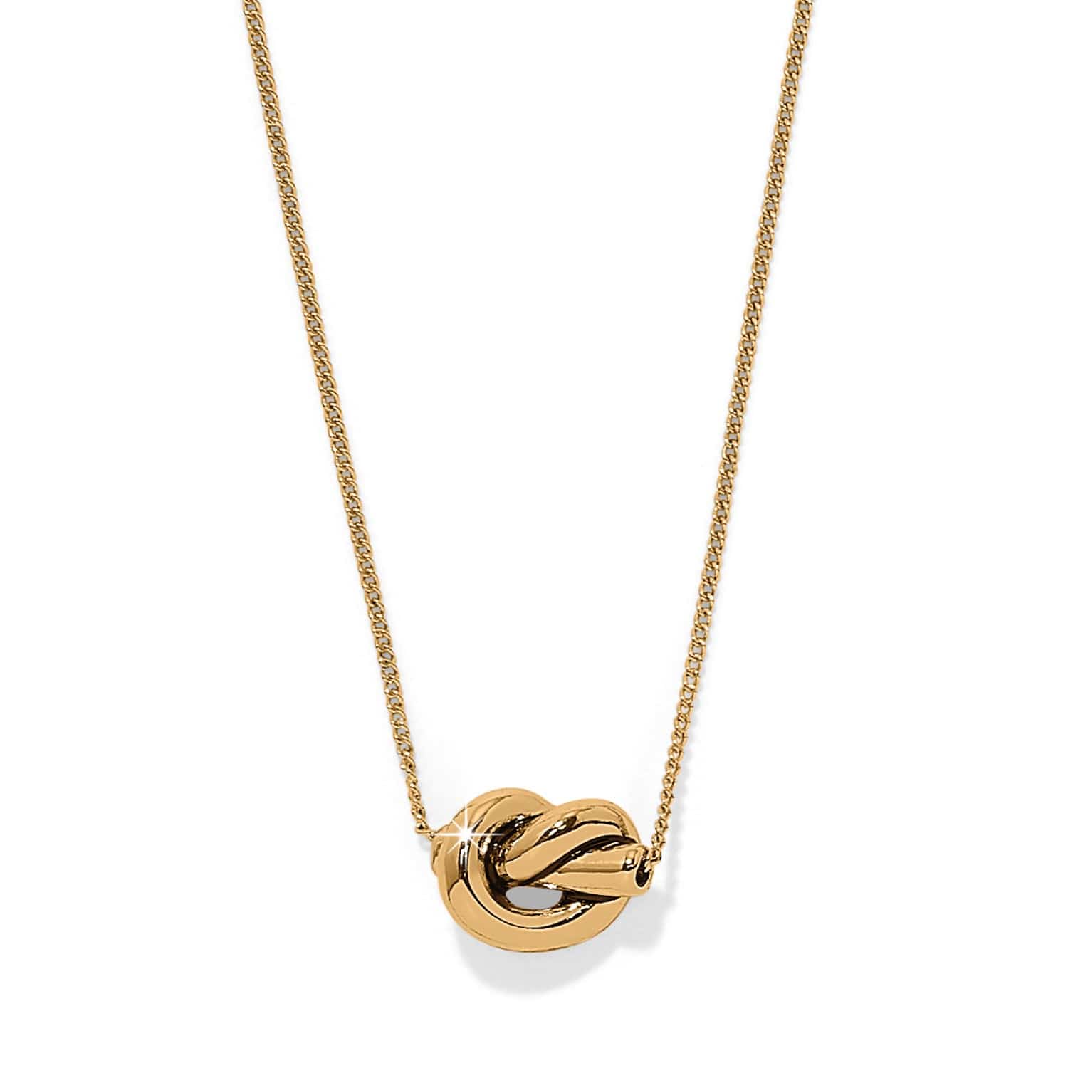 Interlok Single Knot Mini Necklace gold 3